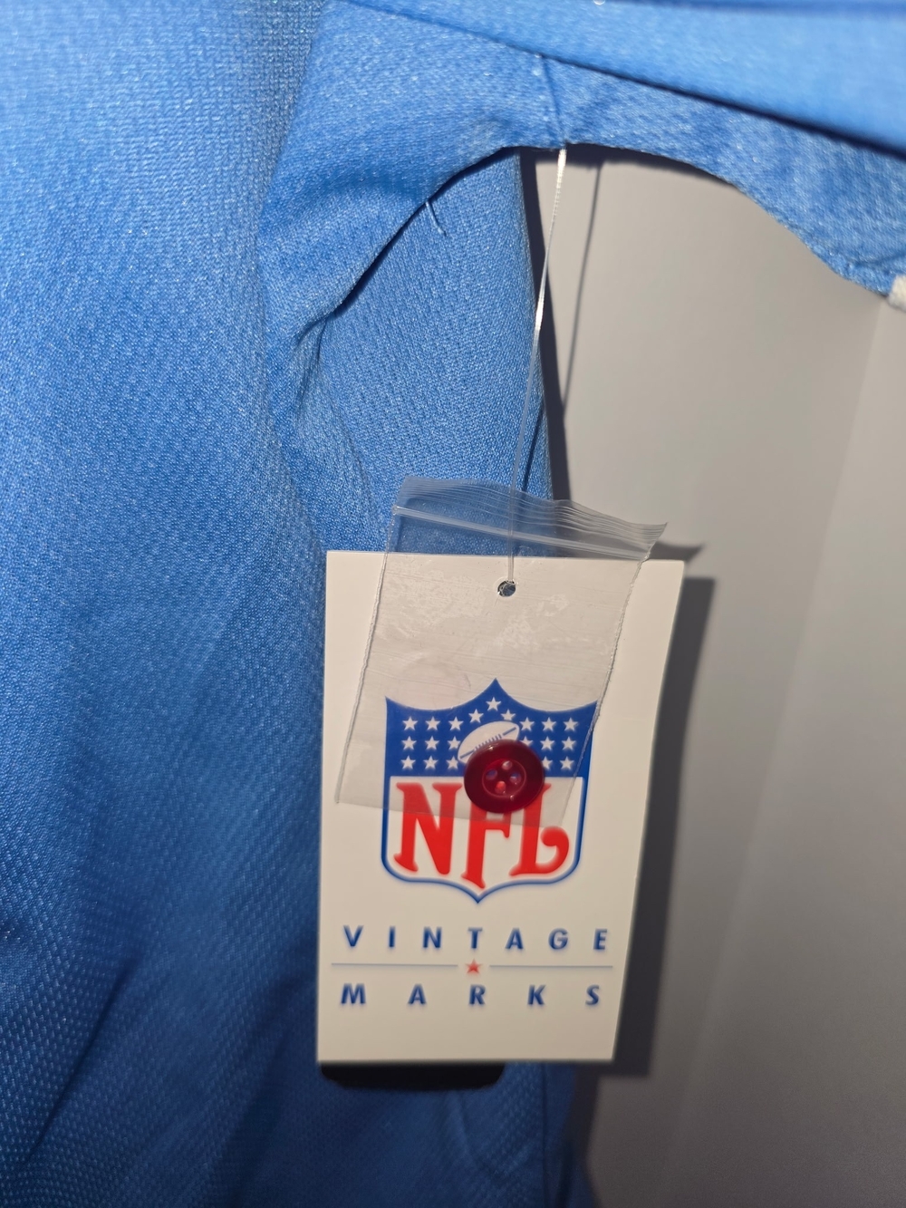 NFL Mens Baseball-Style Ten 60 Tennessee Oilers Vintage Marks Jersey XL - Picture 5 of 6
